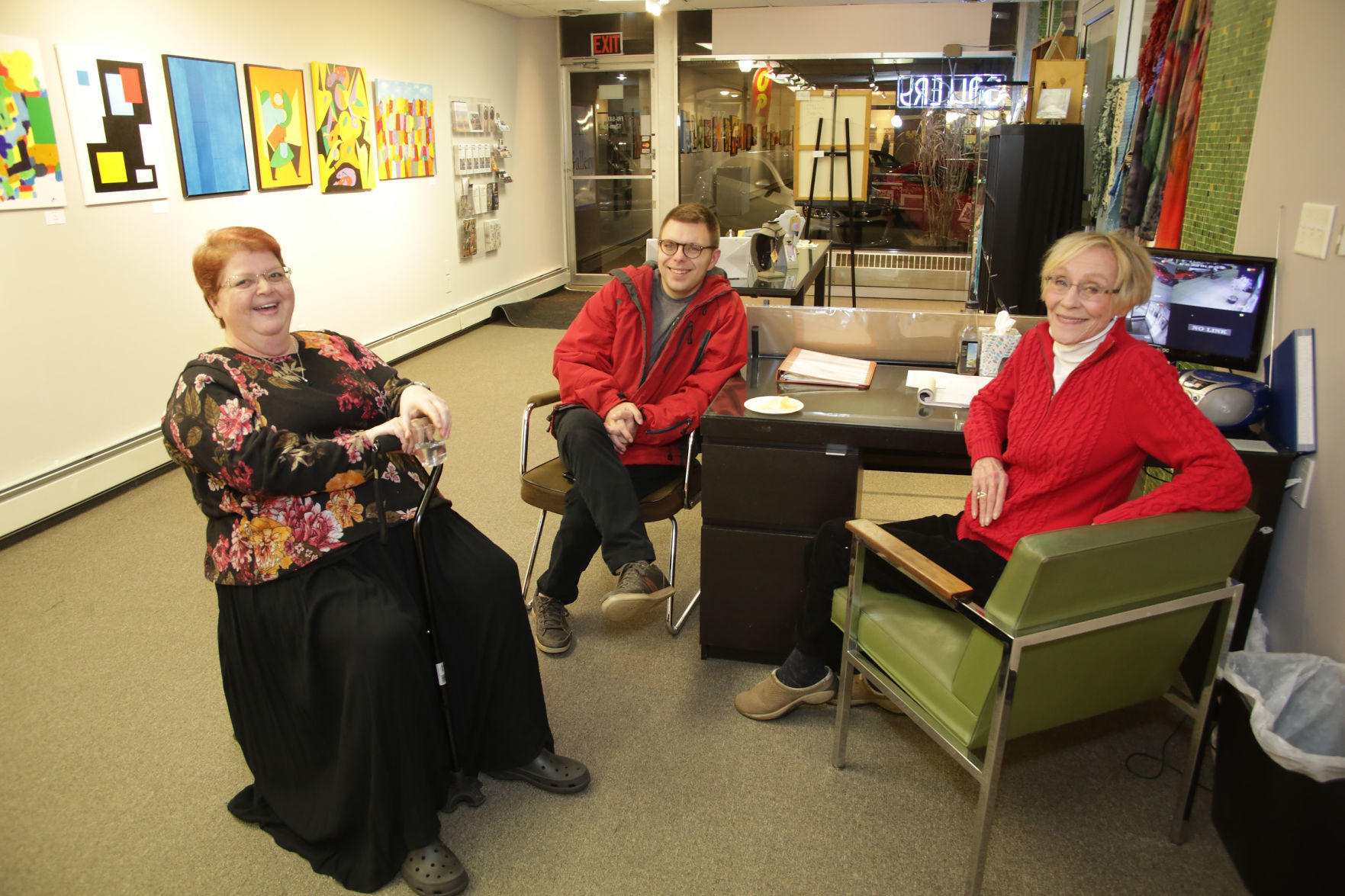 Opening for the Visions art exhibit at the Southern Shore Gallery